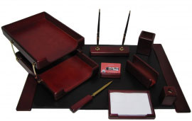 Набор настольный деревянный для руководителя S65V (9 предметов) (органайзер на стол)